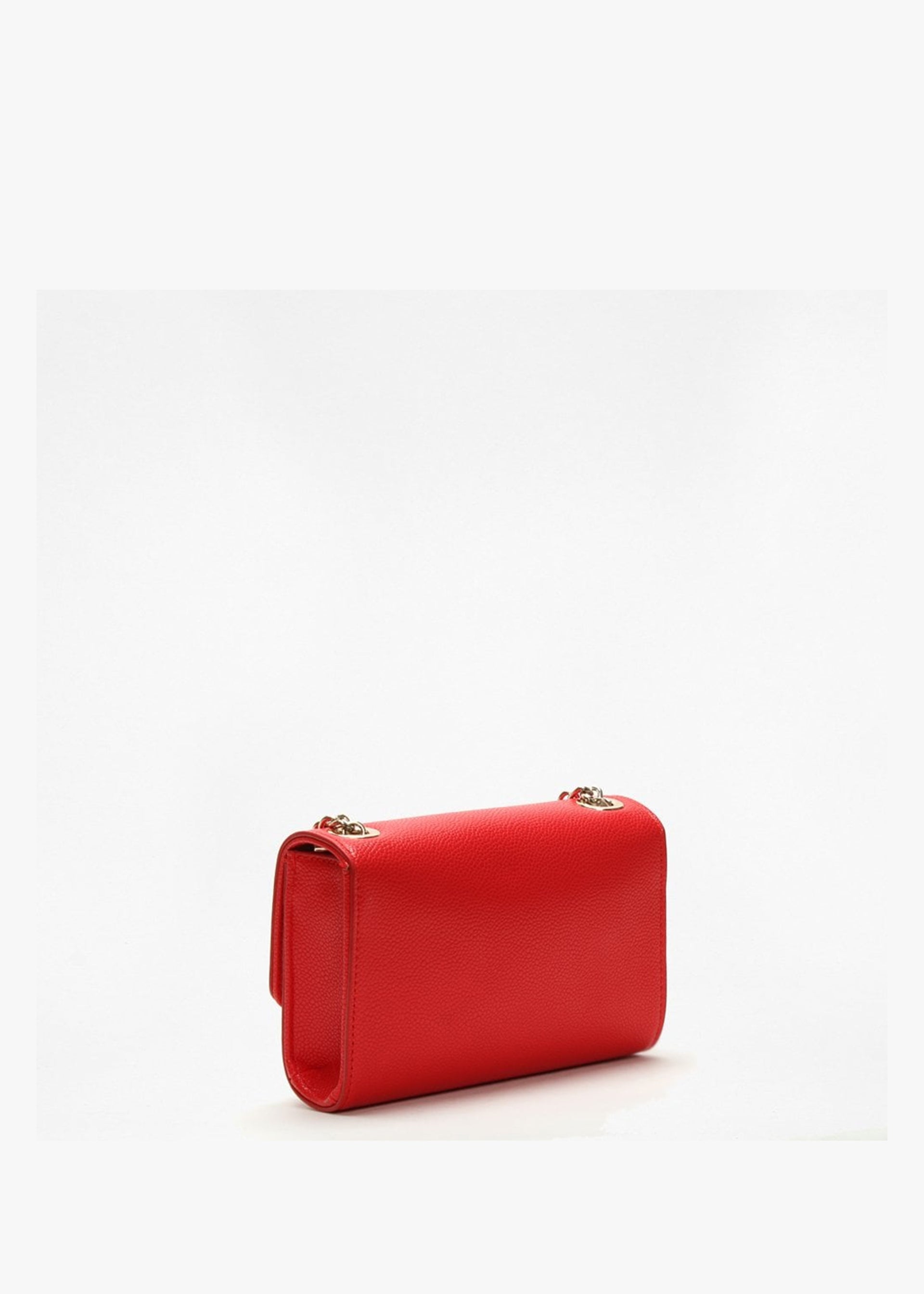 Divina Rosso Pebbled Shoulder Bag