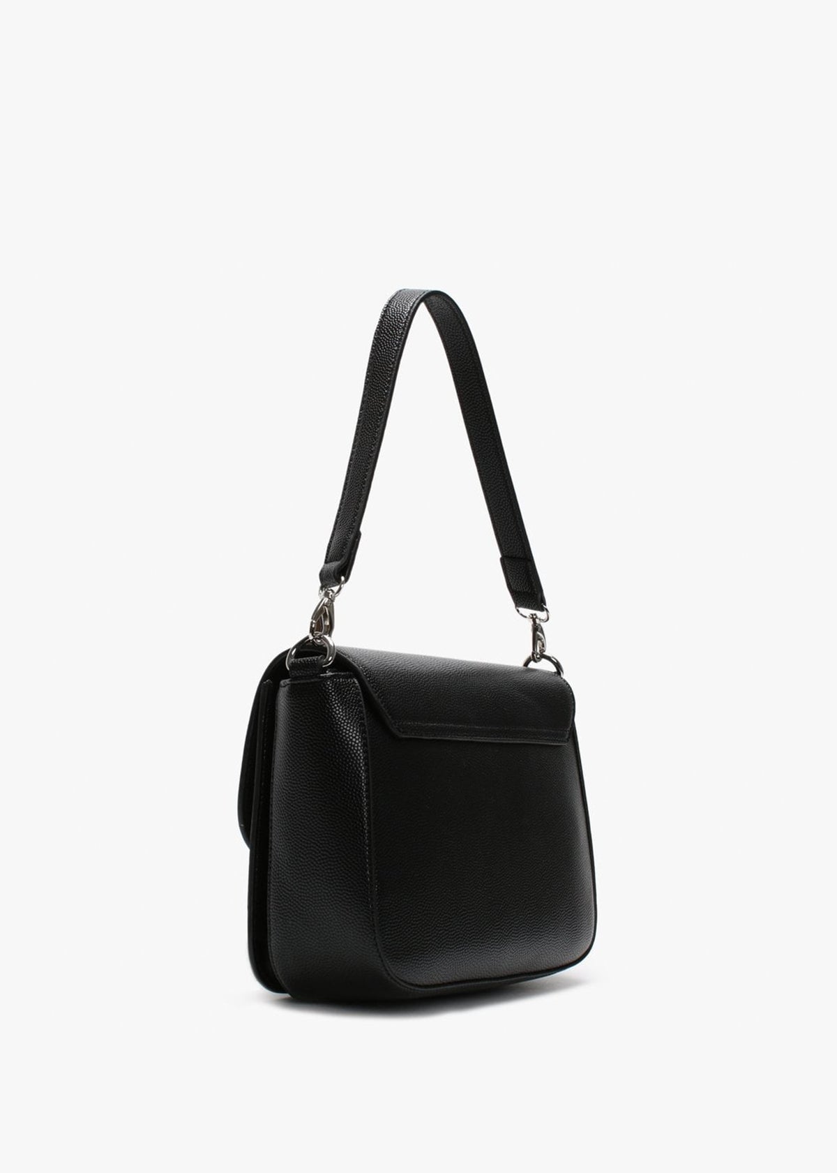 Divina Large Black Pebbled Shoulder Bag