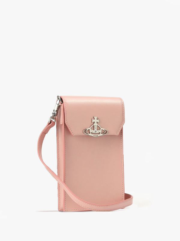 Pink Pearlized Leather Phone Case