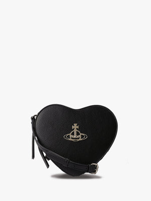Women's Louise Heart Black Cross Body Bag