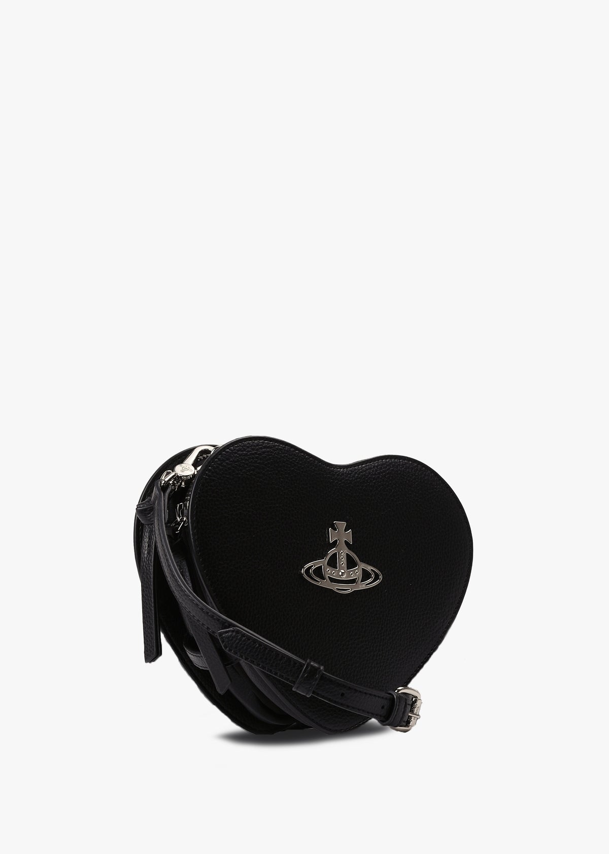 Women's Louise Heart Black Cross Body Bag