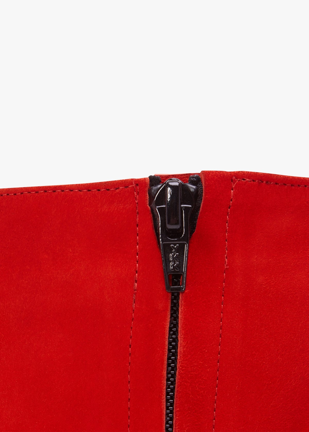 Abigail Red Suede Platform Ankle Boots