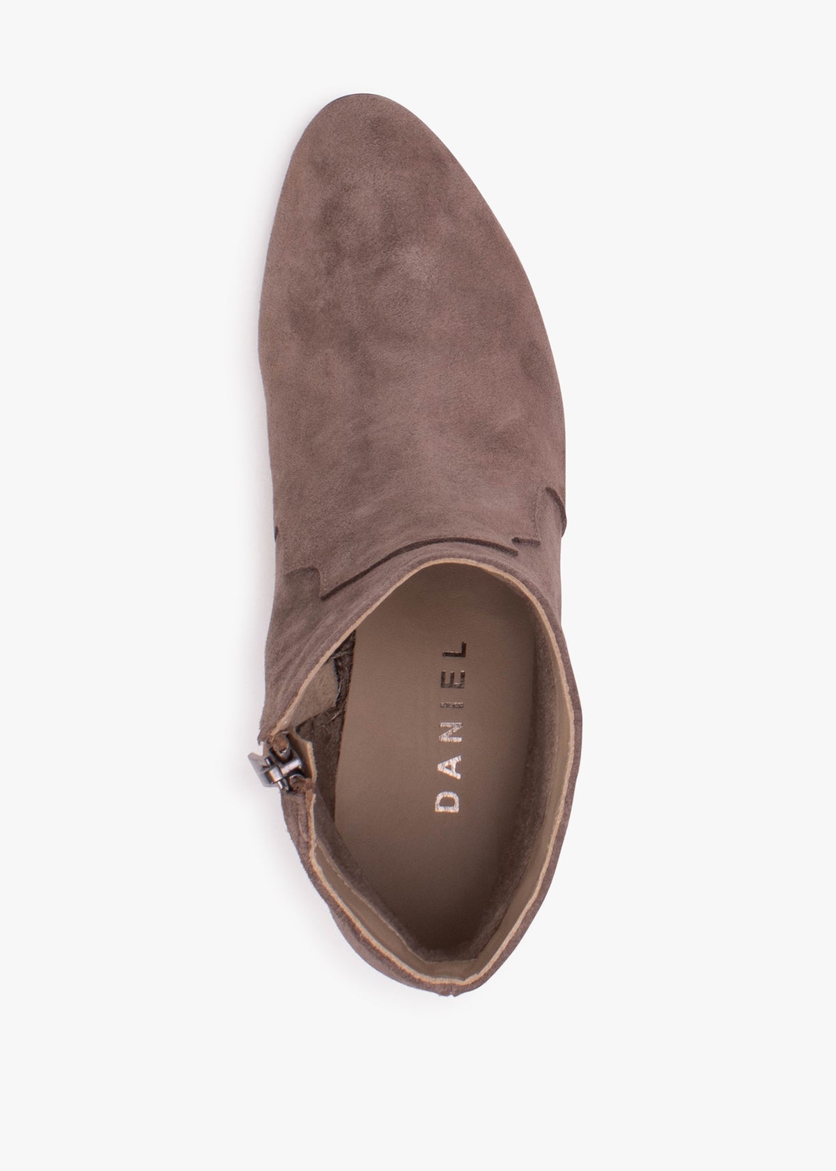 Barara Taupe Suede Western Ankle Boots