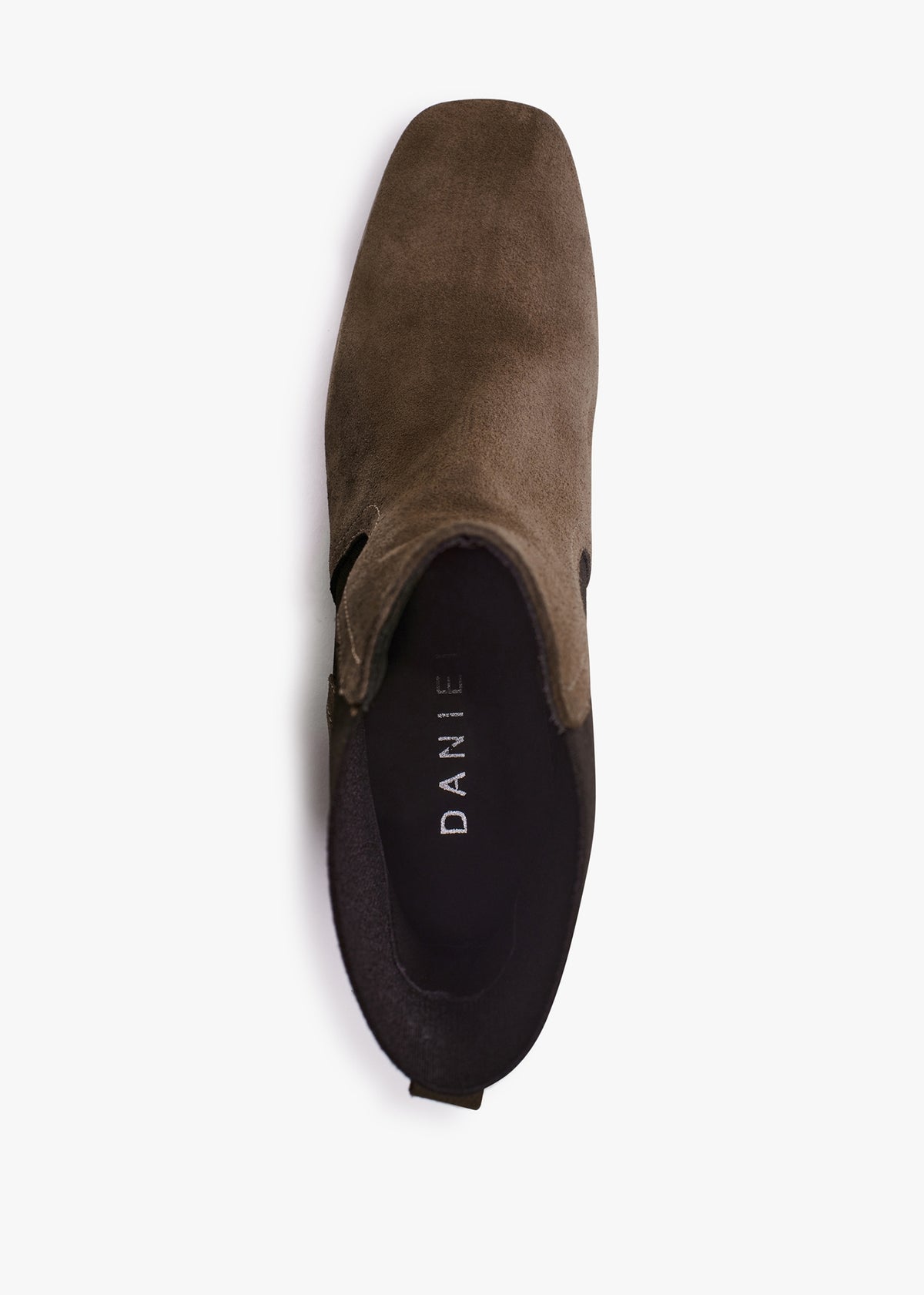 Lancey Taupe Suede Block Heel Ankle Boots