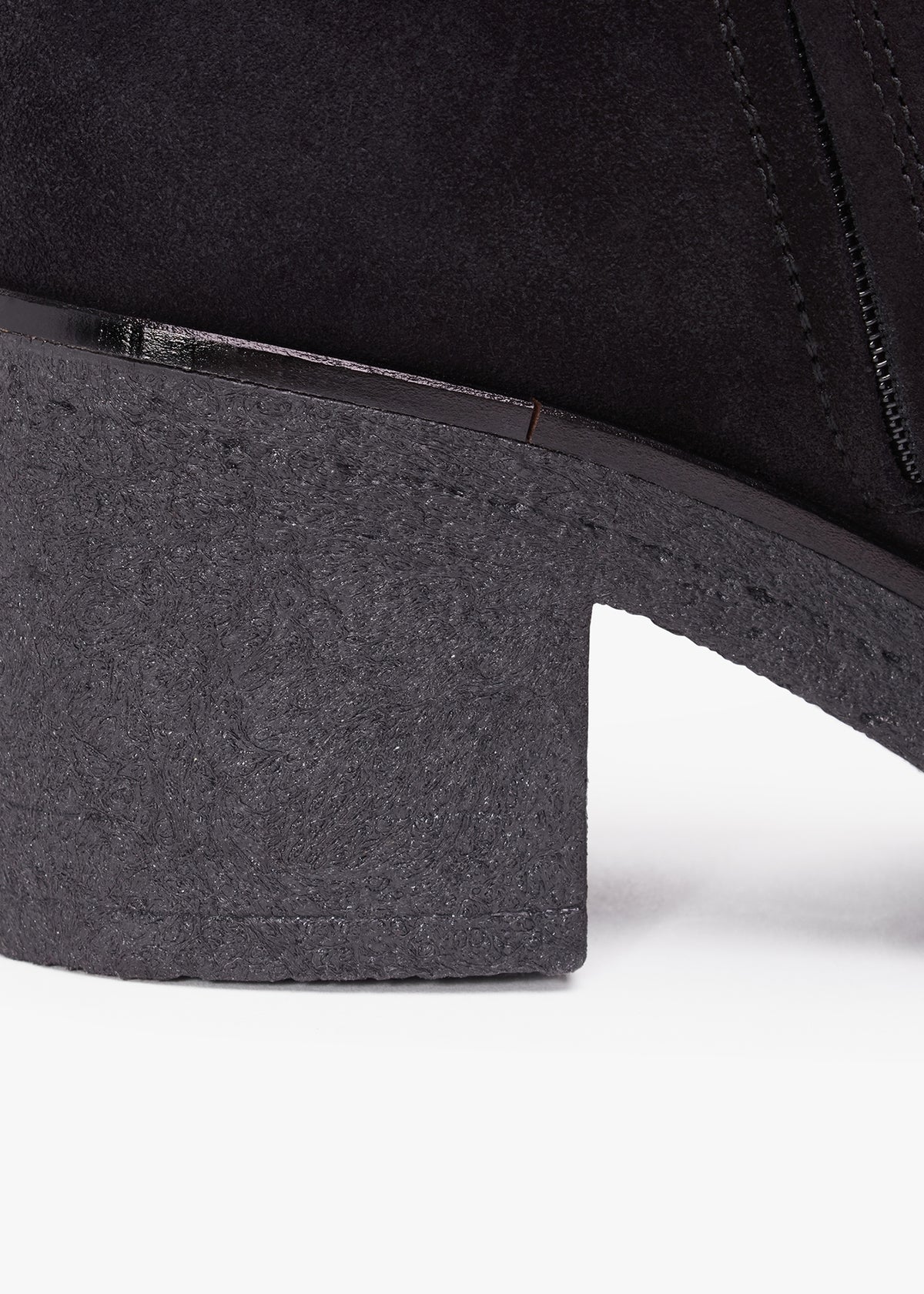 Lette Black Suede Over The Knee Boots