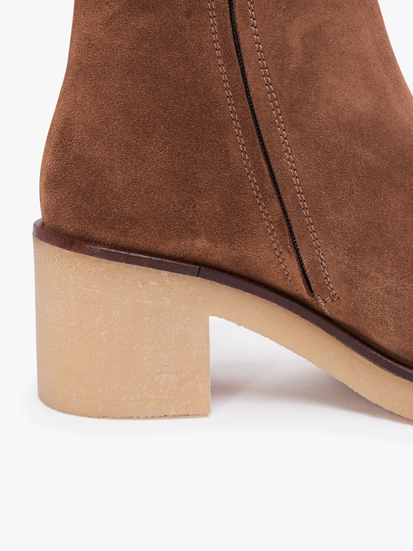 Lette Taupe Suede Over The Knee Boots