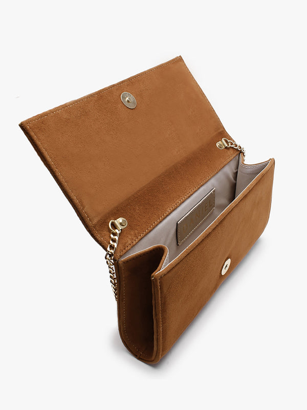 Natalia Tan Suede Jewelled Evening Bag