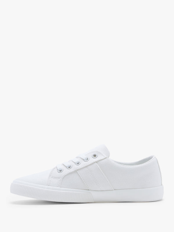 Janson II White Canvas Trainers