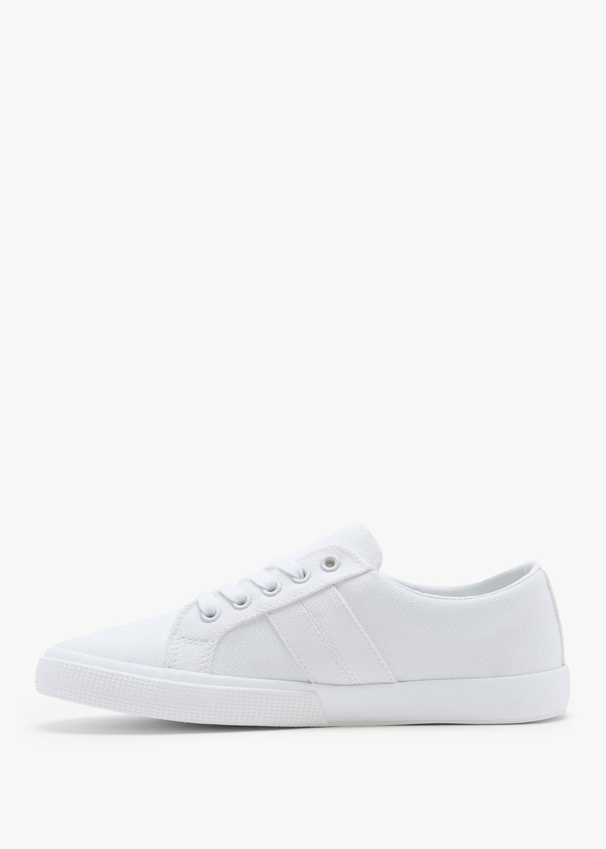 Janson II White Canvas Trainers