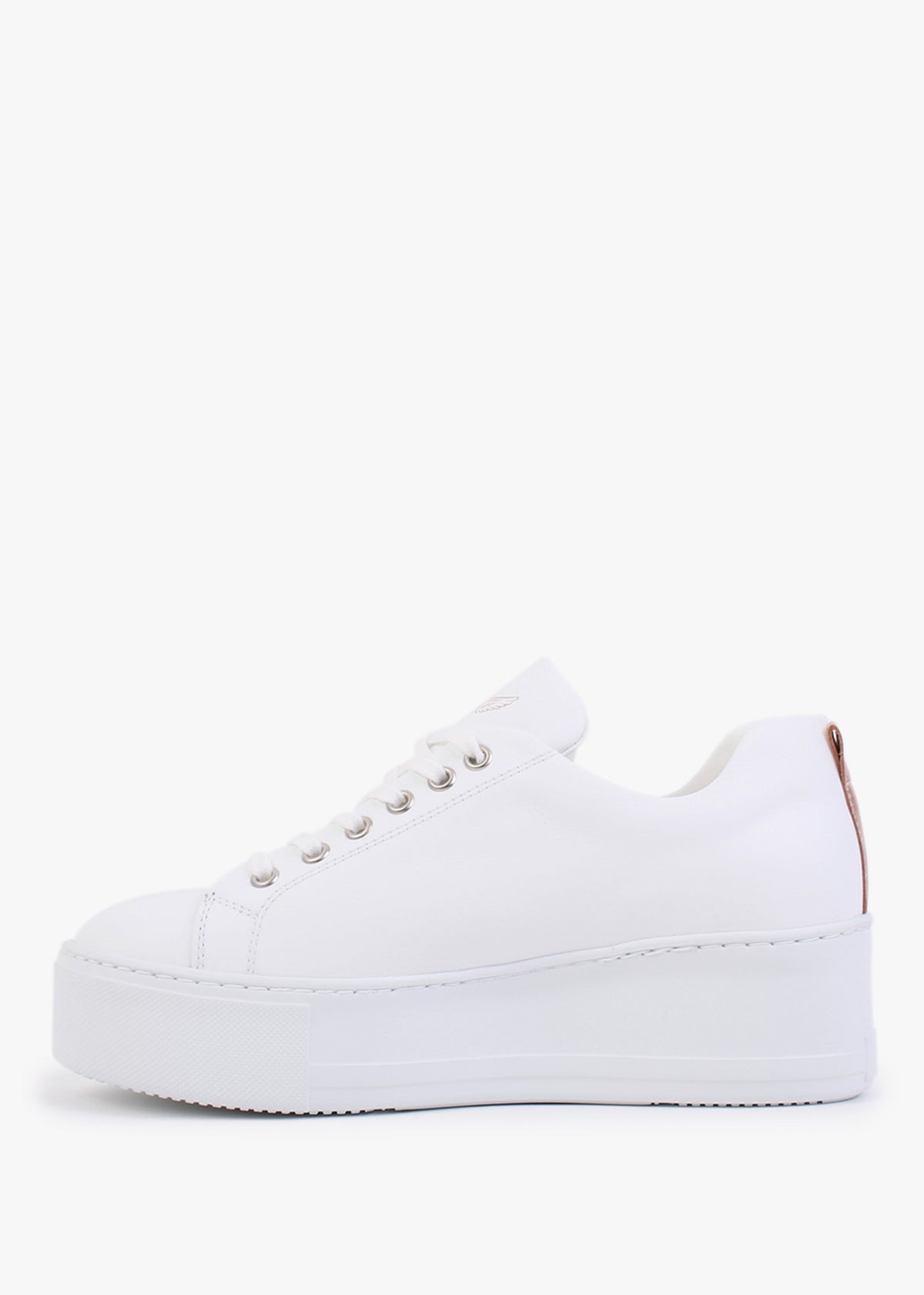 Angels Rise Pink Leather Flatform Trainers