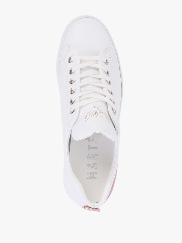 Angels Rise Pink Leather Flatform Trainers