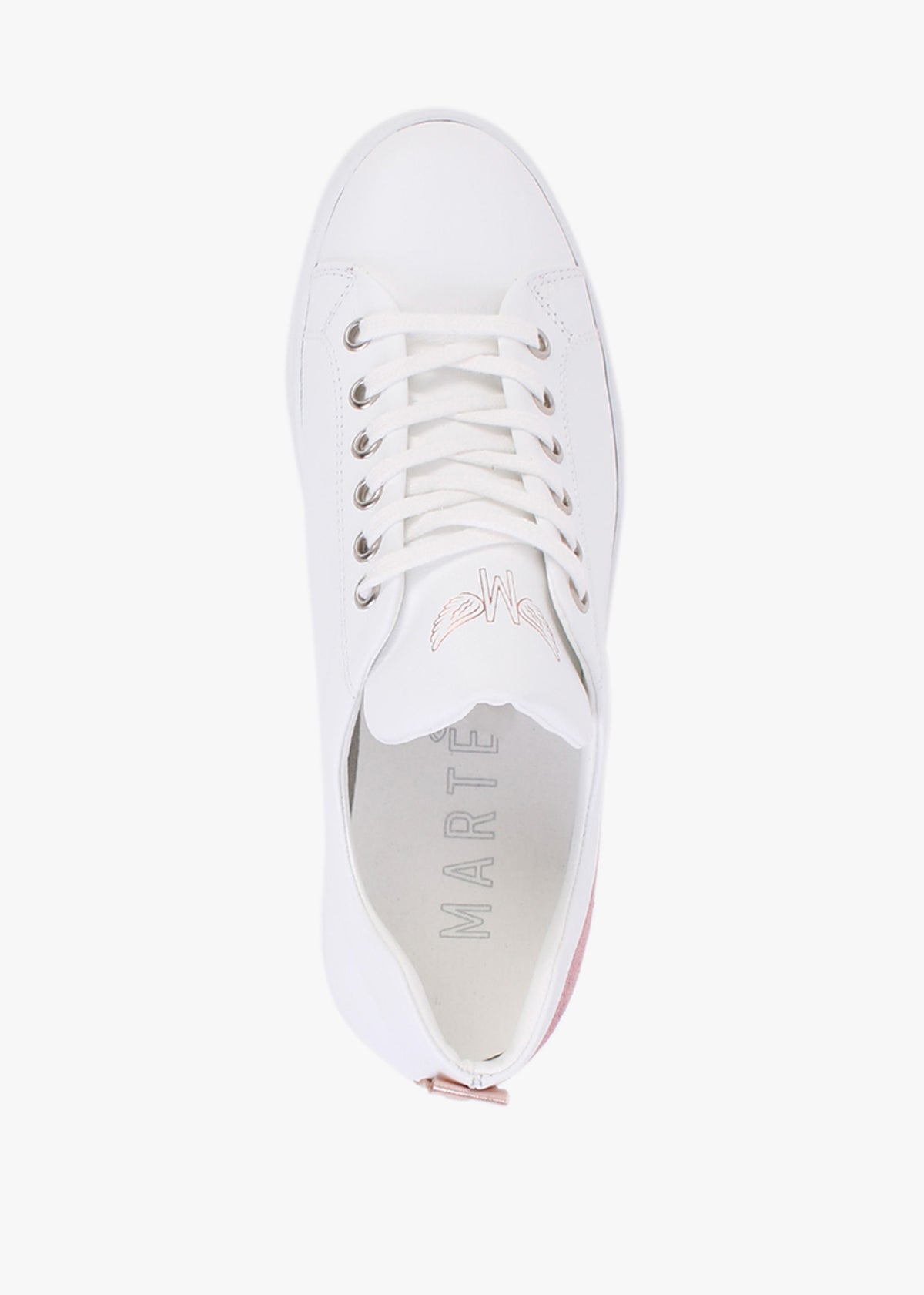 Angels Rise Pink Leather Flatform Trainers