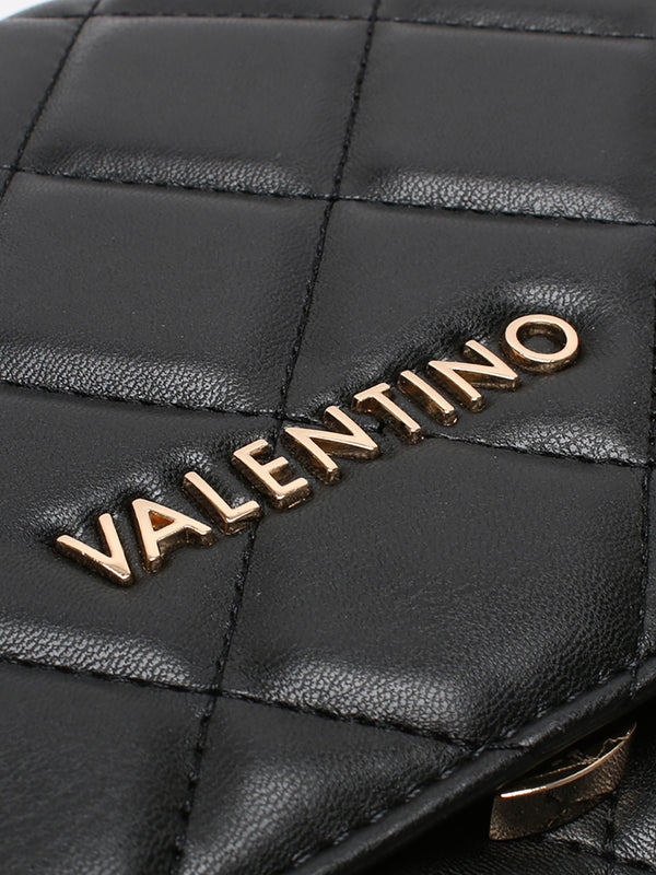Ocarina Black Quilted Satchel Bag