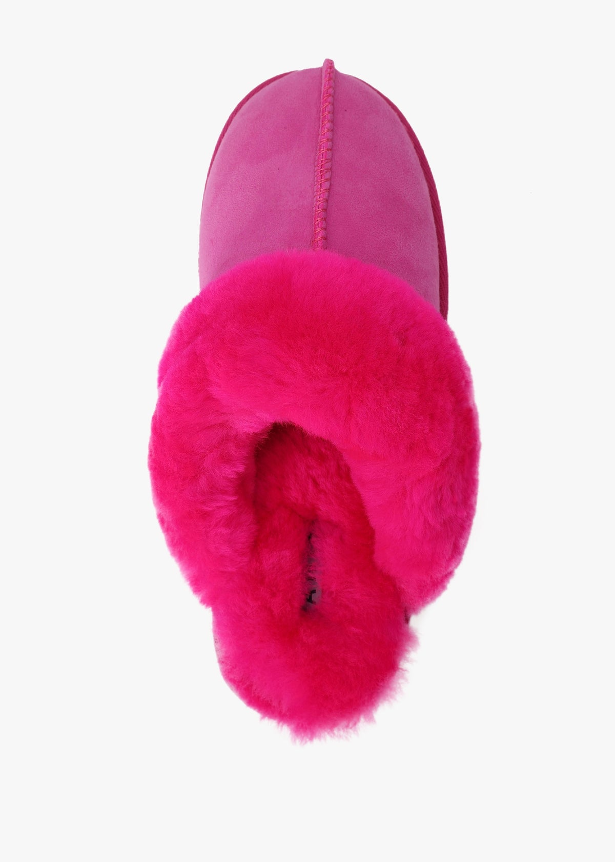 Shut Bright Fuchsia Sheepskin Twinface Slippers