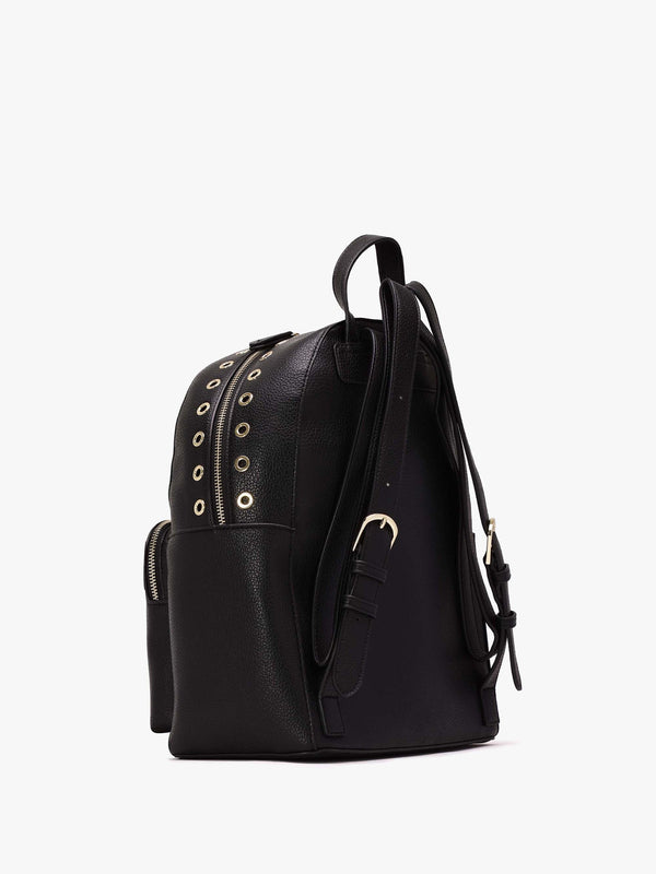 Megeve Black Rivet Backpack