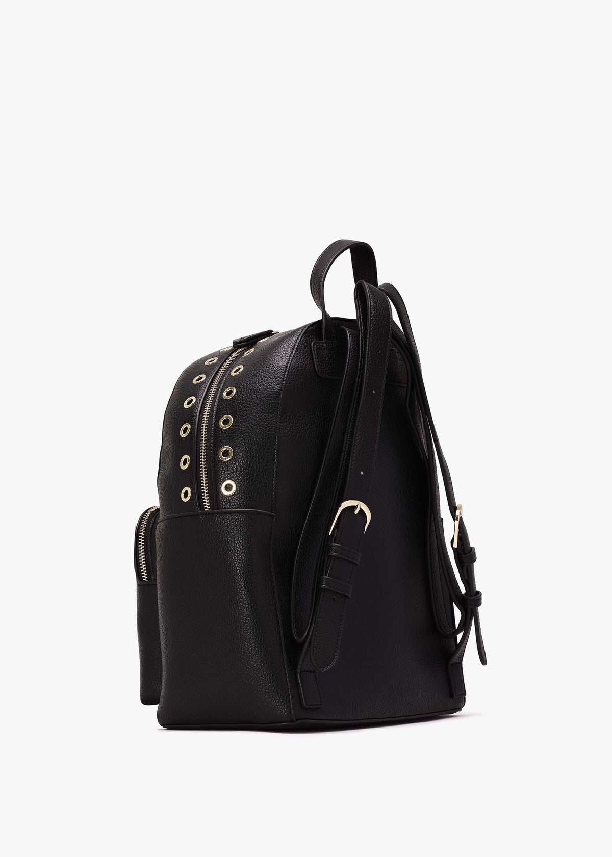 Megeve Black Rivet Backpack