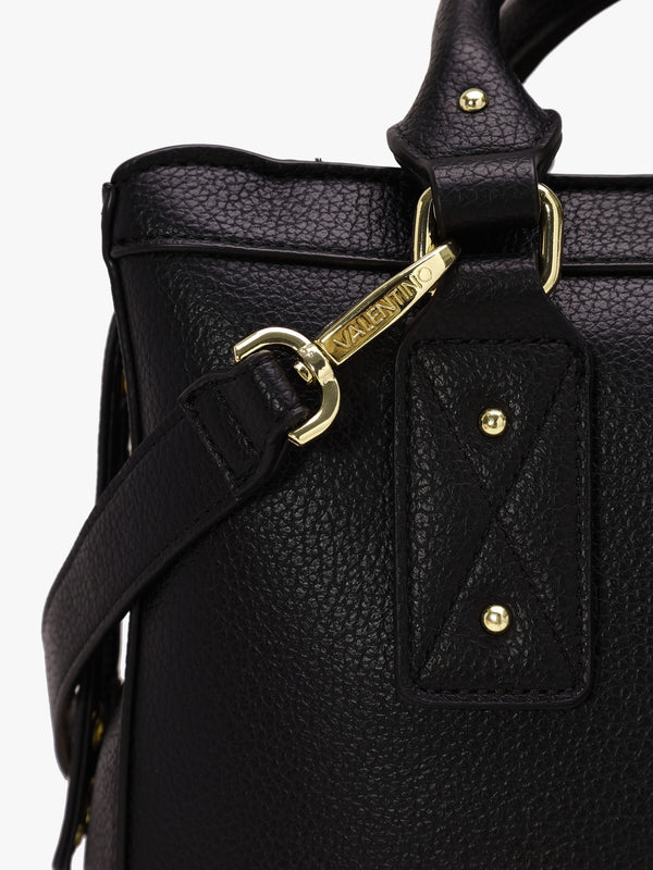 Megeve Nero Rivet Shopper Bag