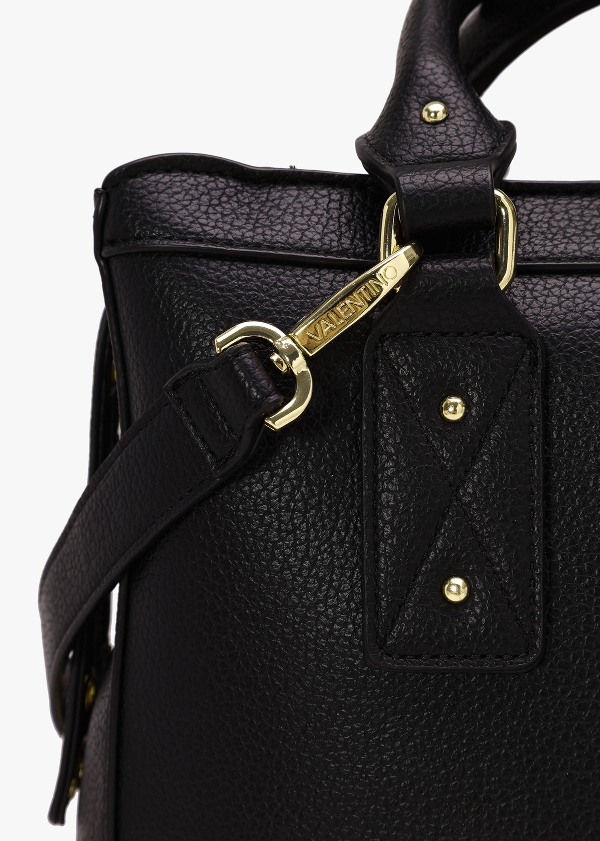 Megeve Nero Rivet Shopper Bag