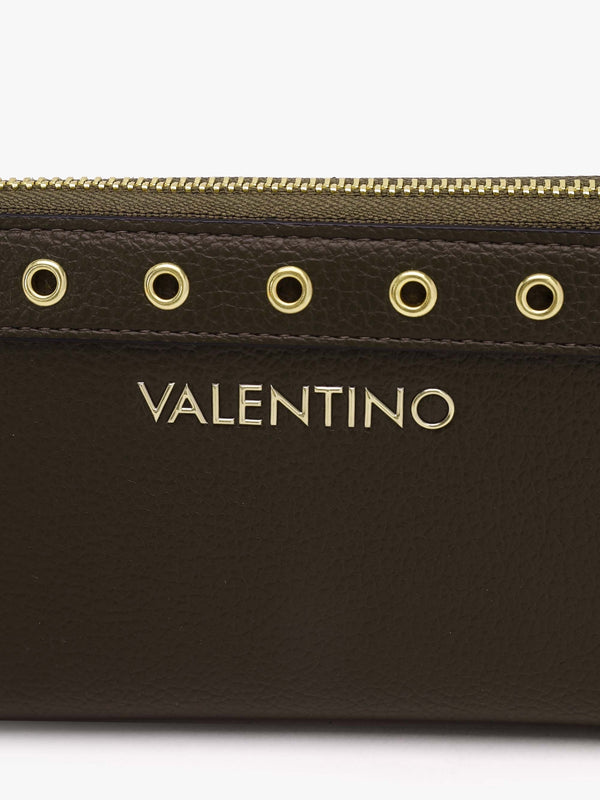 Megeve Militare Zip Around Rivet Wallet