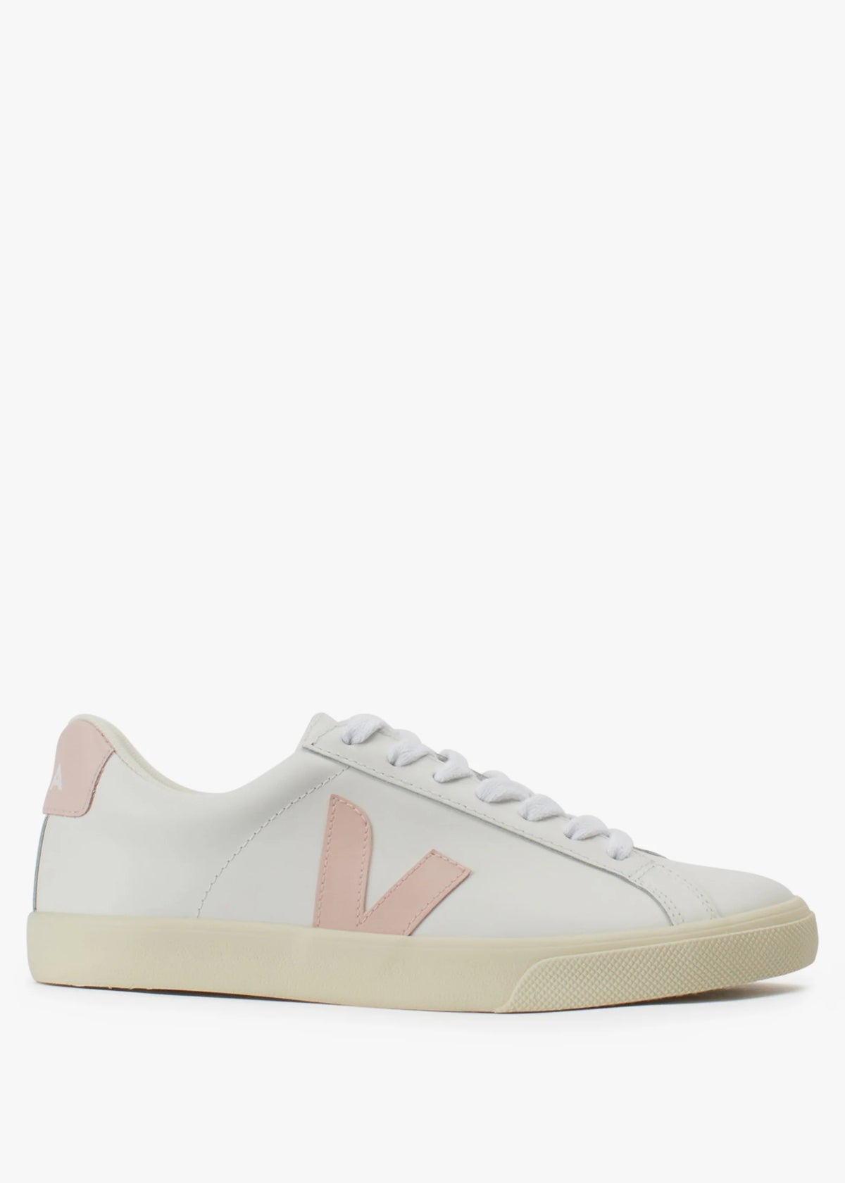 Esplar Logo Leather Extra White Petale Trainers