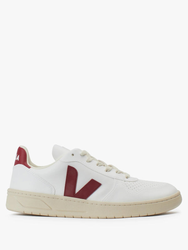 Men's V-10 C.W.L Vegan White Marsala Trainers