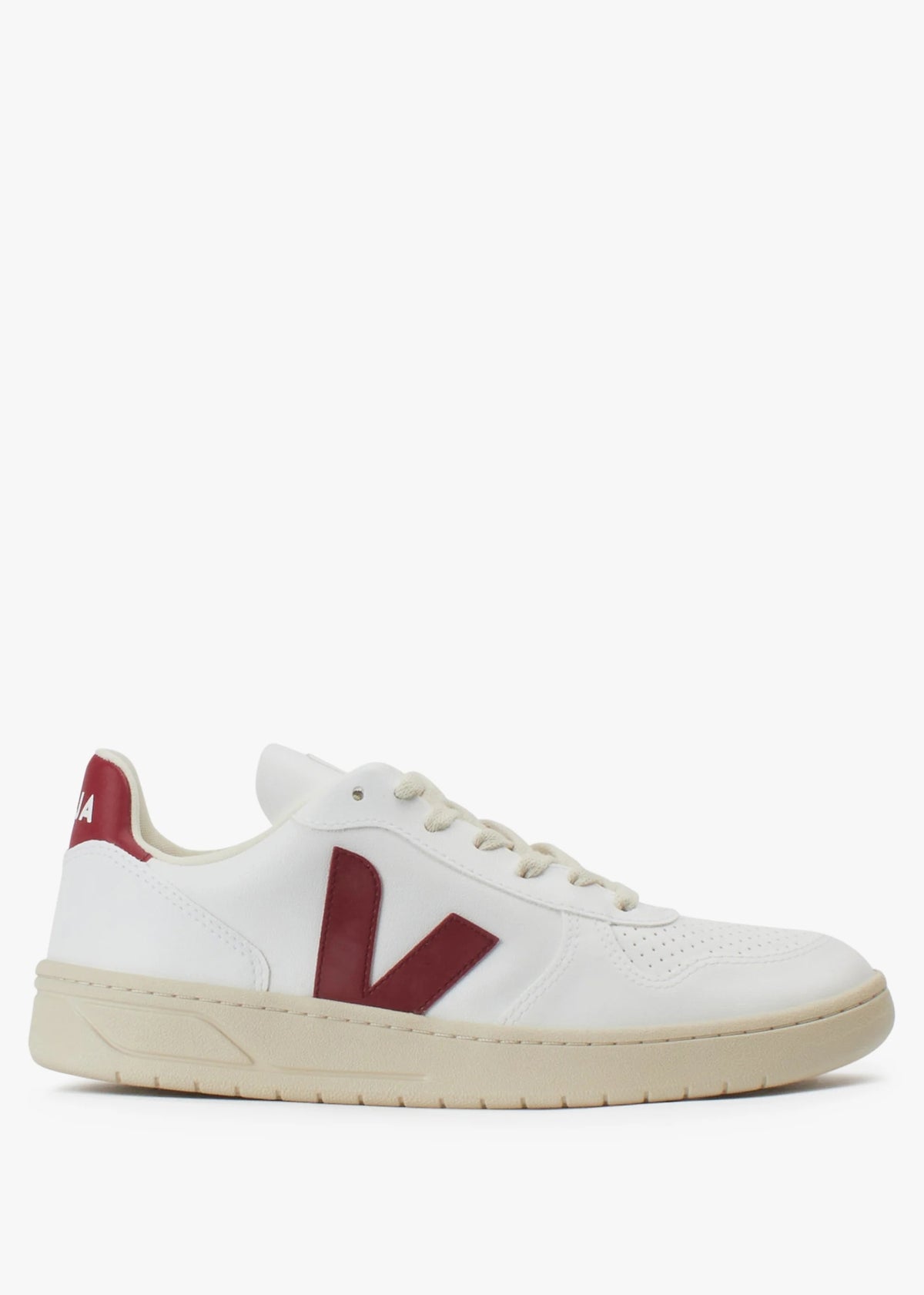 Men's V-10 C.W.L Vegan White Marsala Trainers