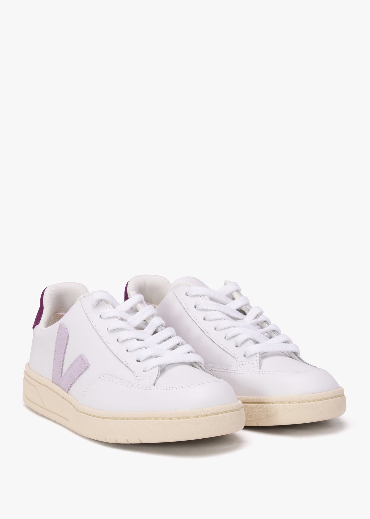 V-12 Leather Extra White Parma Magenta Trainers