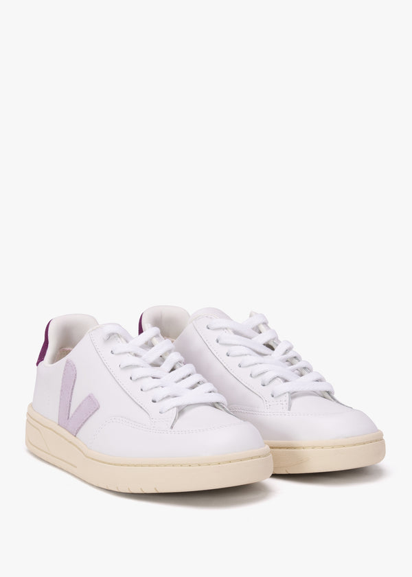 V-12 Leather Extra White Parma Magenta Trainers