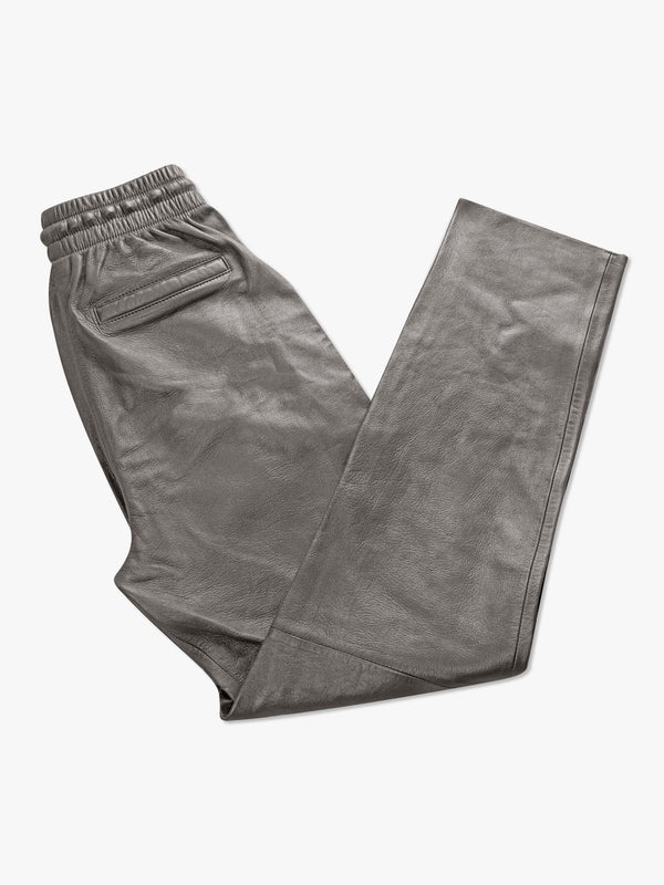 Gift Pewter Leather Drawstring Trousers