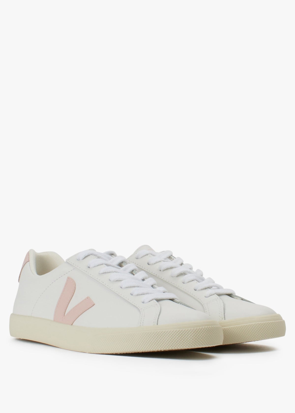 Esplar Logo Leather Extra White Petale Trainers
