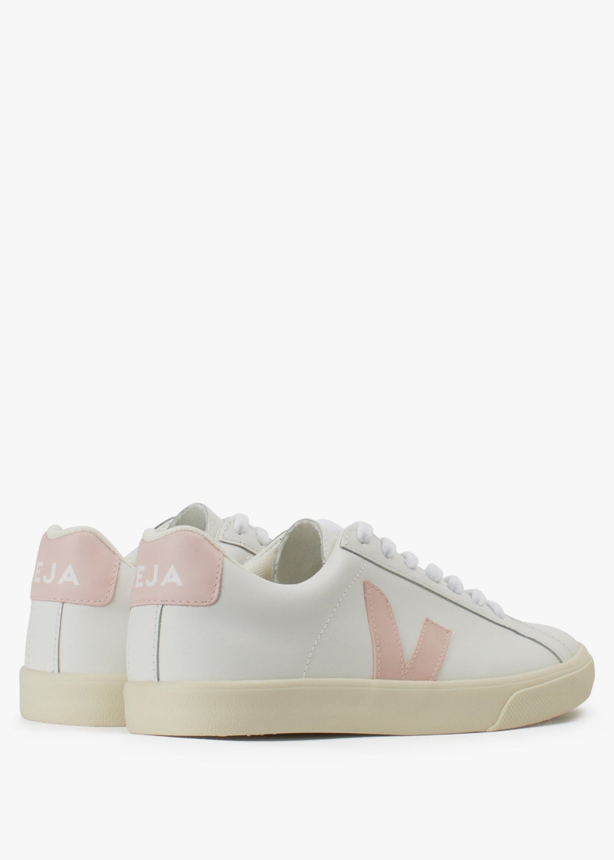 Esplar Logo Leather Extra White Petale Trainers