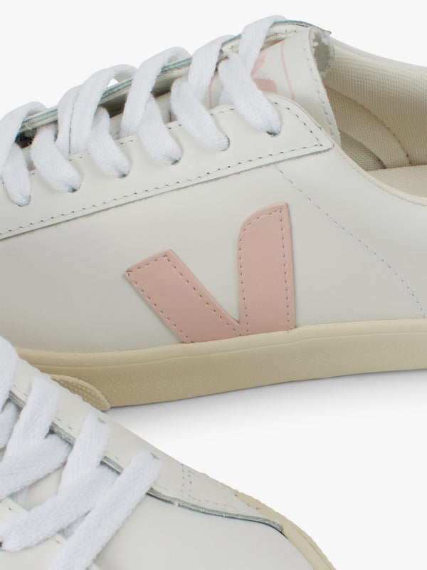 Esplar Logo Leather Extra White Petale Trainers