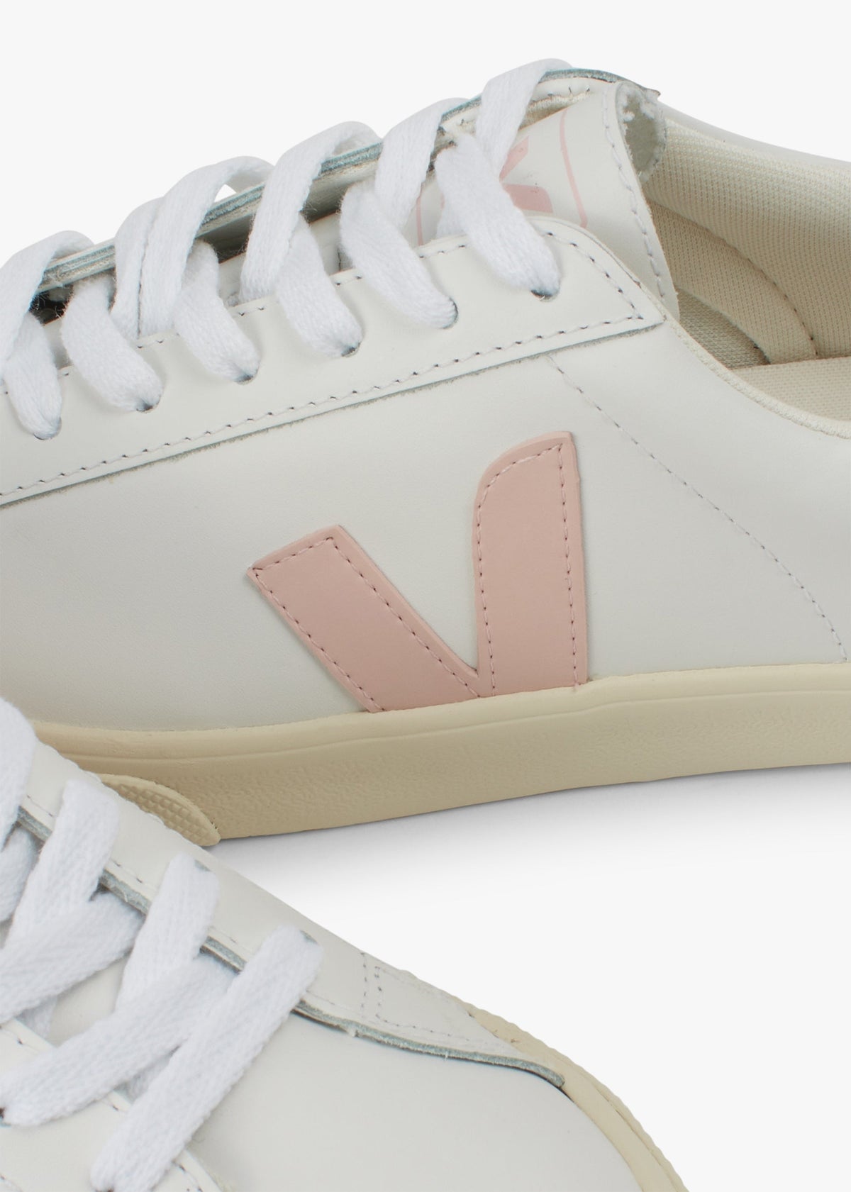 Esplar Logo Leather Extra White Petale Trainers