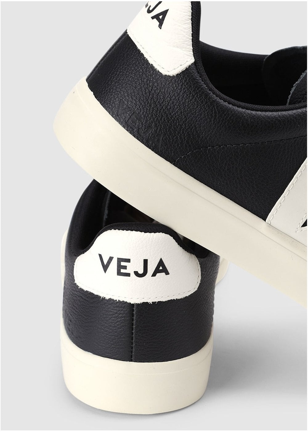 Men's Campo Chromefree Leather Black White Trainers