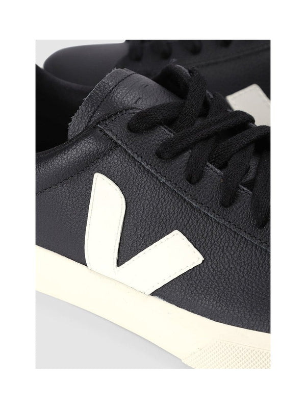 Men's Campo Chromefree Leather Black White Trainers