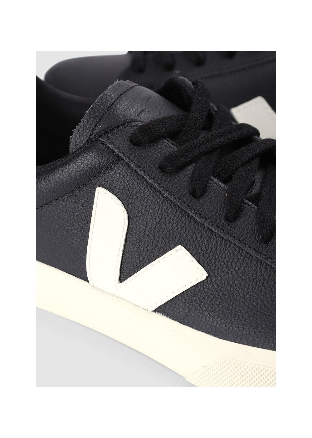 Men's Campo Chromefree Leather Black White Trainers