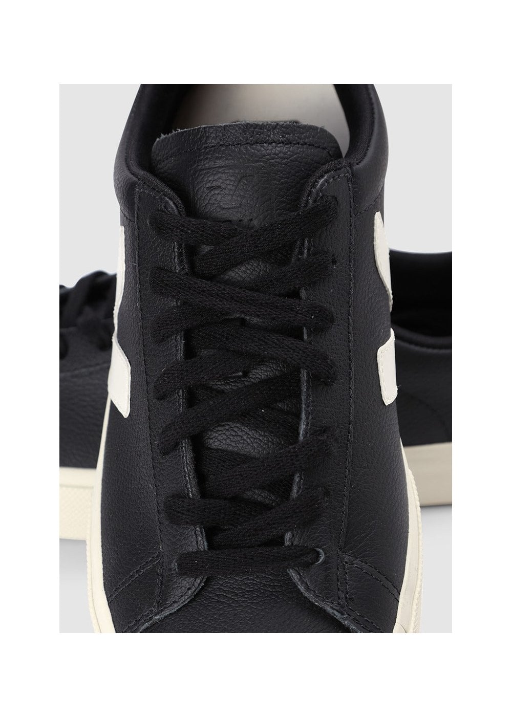 Men's Campo Chromefree Leather Black White Trainers