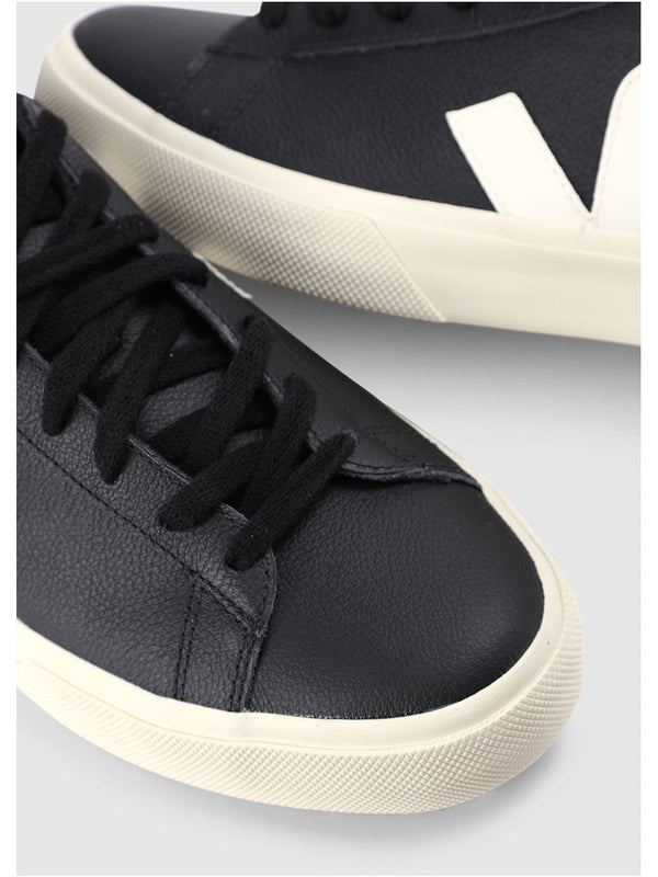 Men's Campo Chromefree Leather Black White Trainers