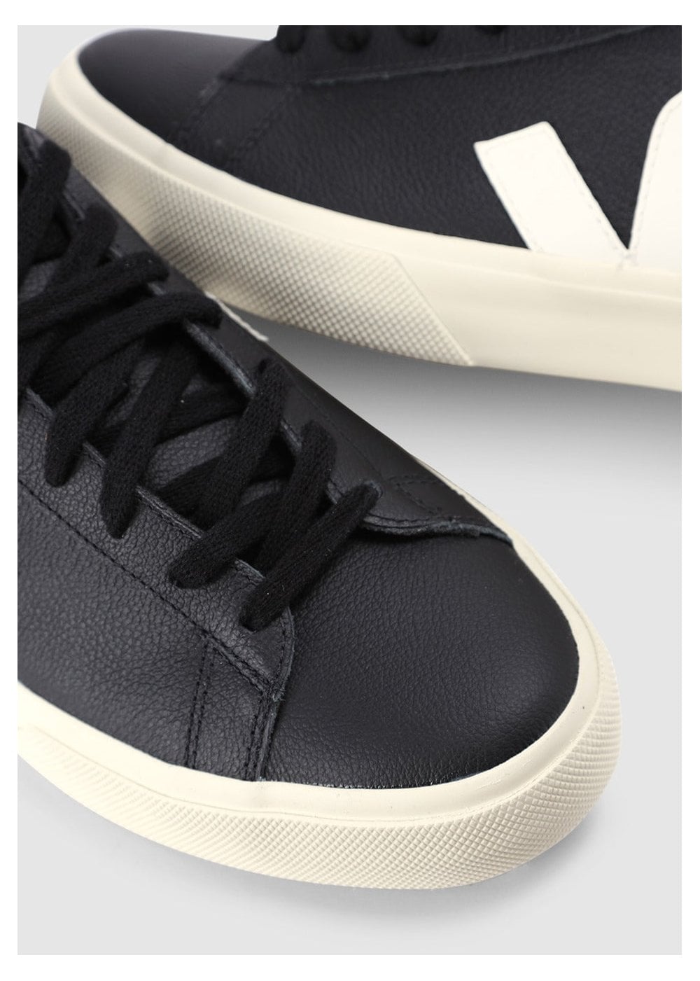Men's Campo Chromefree Leather Black White Trainers