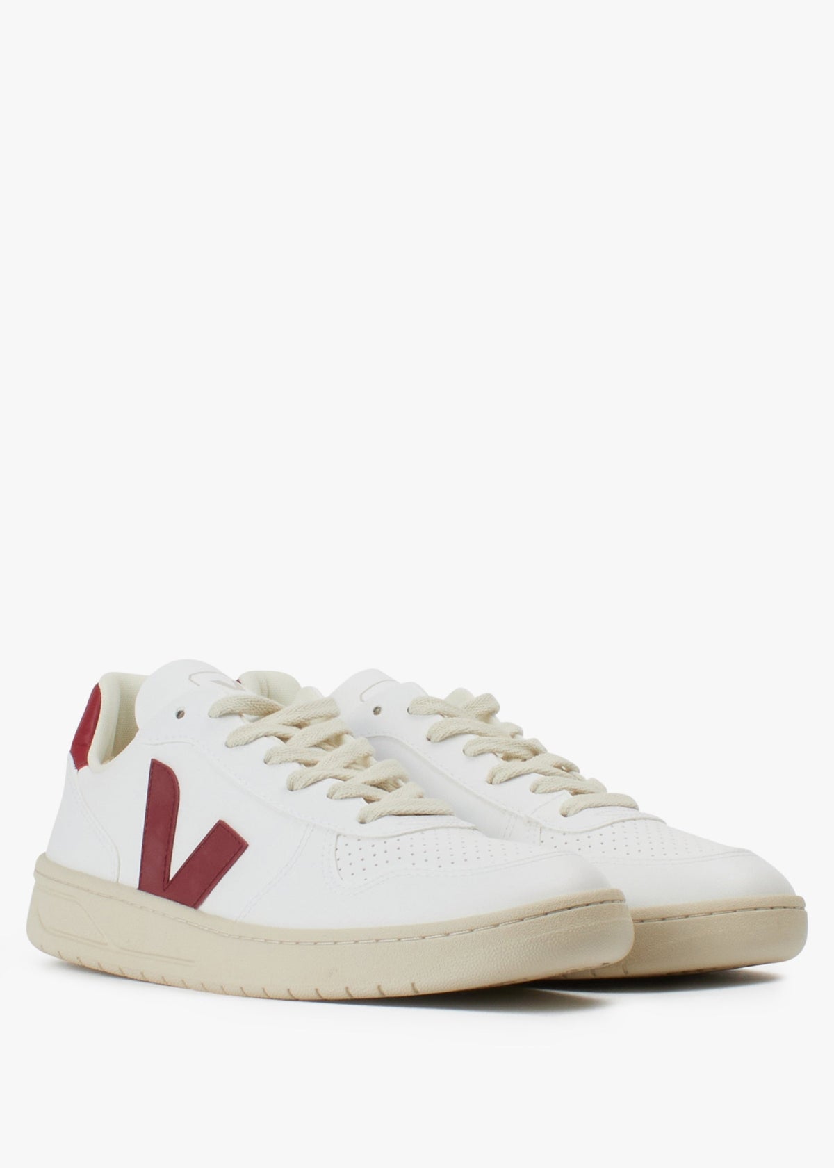 Men's V-10 C.W.L Vegan White Marsala Trainers
