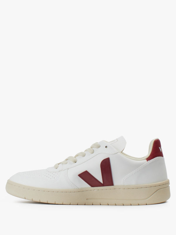 Men's V-10 C.W.L Vegan White Marsala Trainers