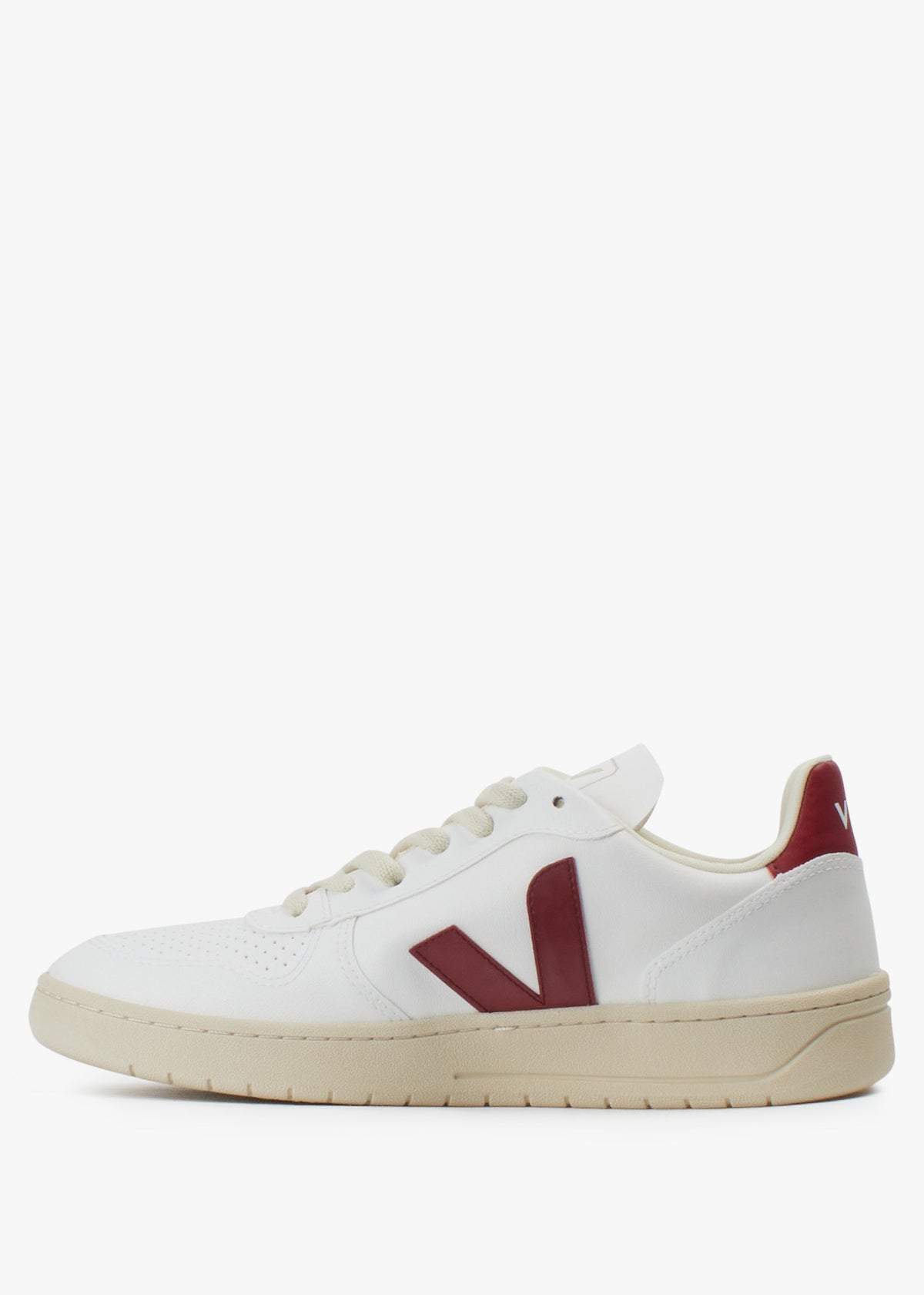 Men's V-10 C.W.L Vegan White Marsala Trainers