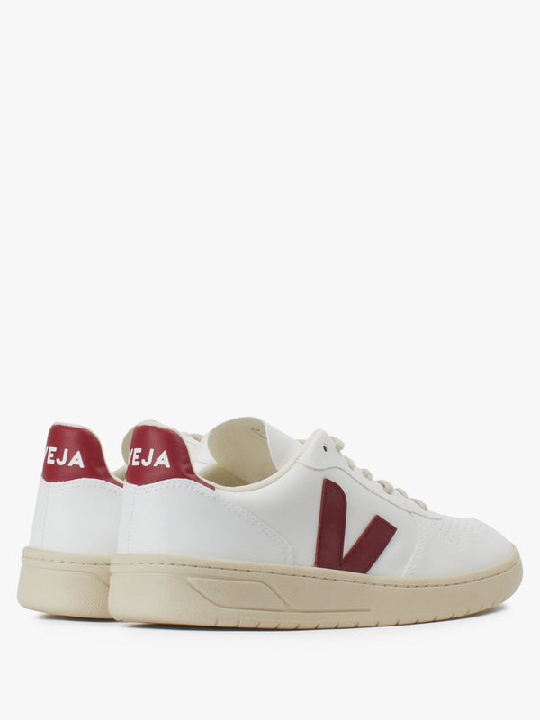 Men's V-10 C.W.L Vegan White Marsala Trainers