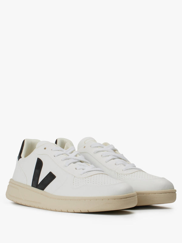 Men's V-10 White Black Trainers