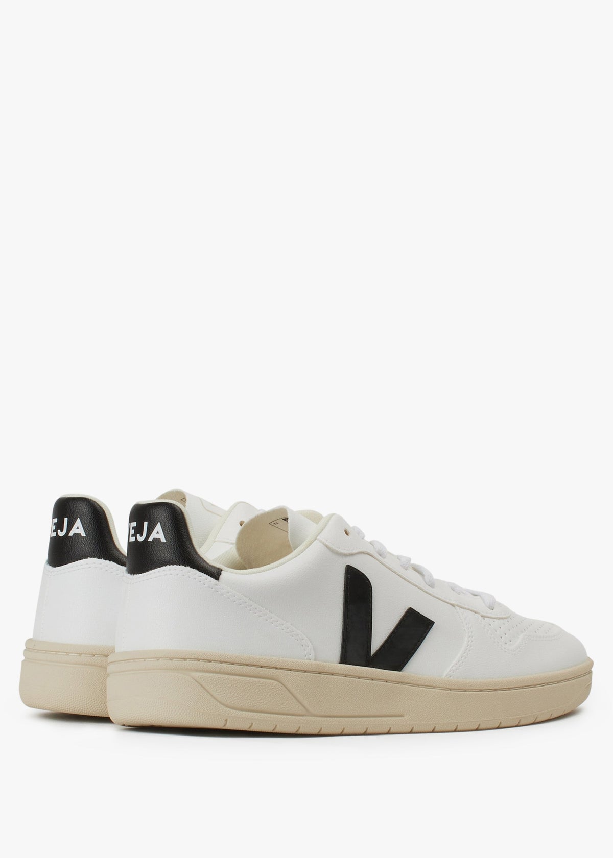 Men's V-10 White Black Trainers