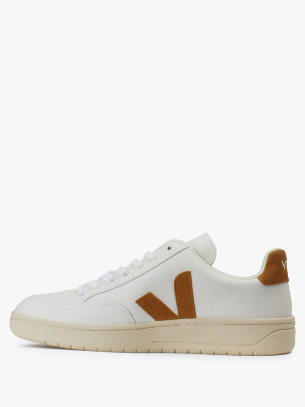 Men’s V-12 Leather Extra White Camel Trainers