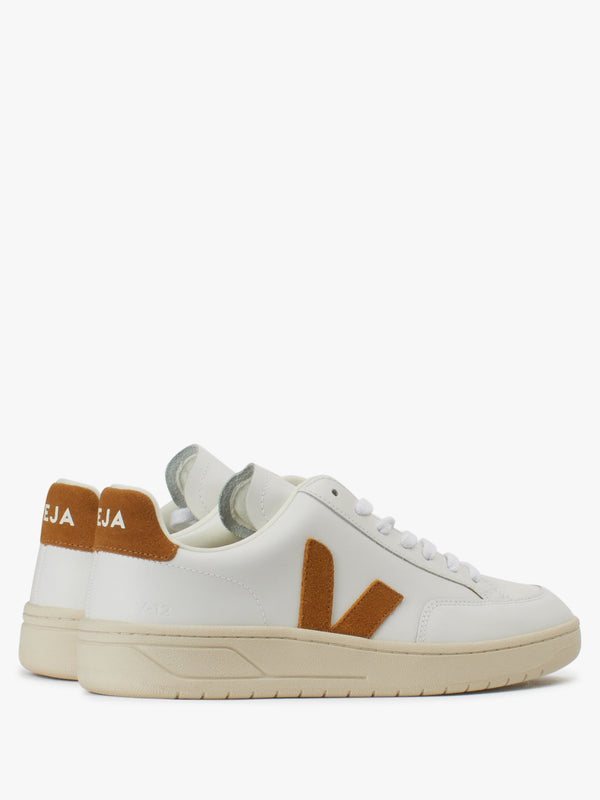 Men’s V-12 Leather Extra White Camel Trainers