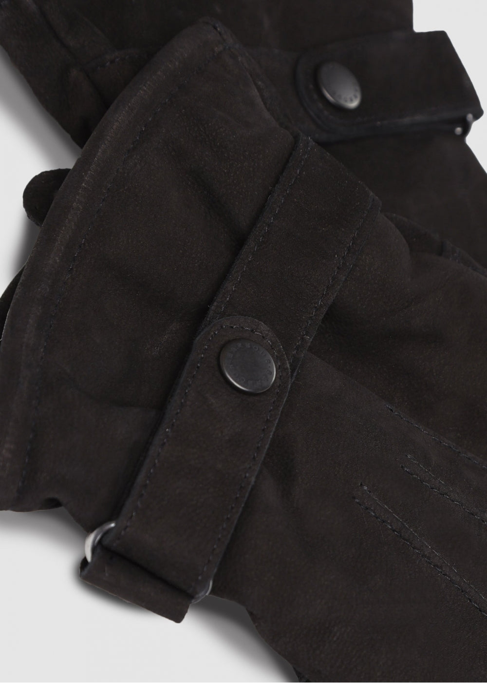 Mens Leather Thinsulate Gloves In Black