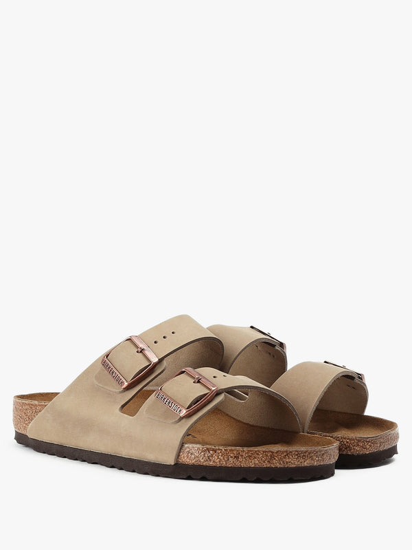Men's Arizona Tabacco Brown Leather Two Bar Mules