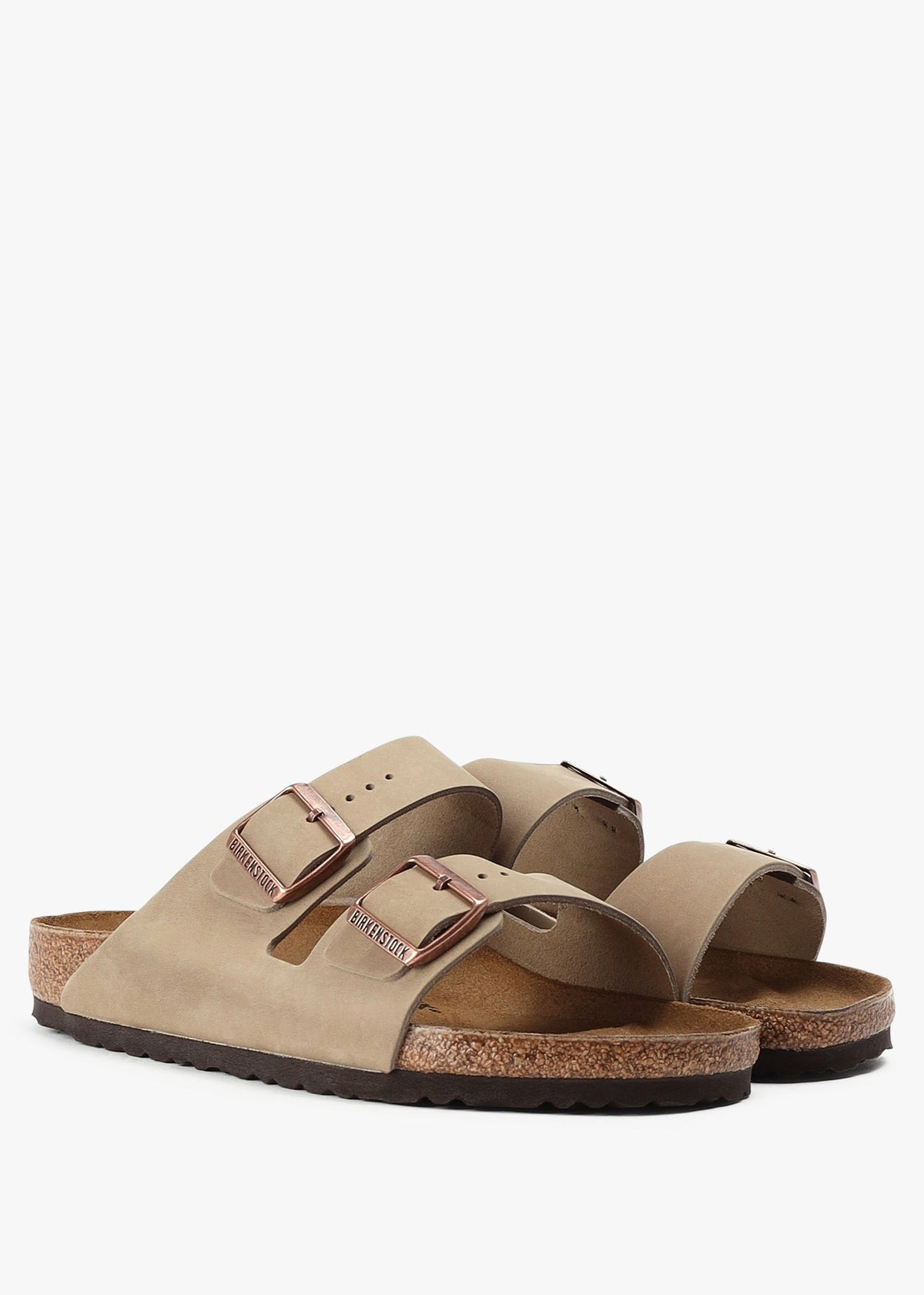 Men's Arizona Tabacco Brown Leather Two Bar Mules